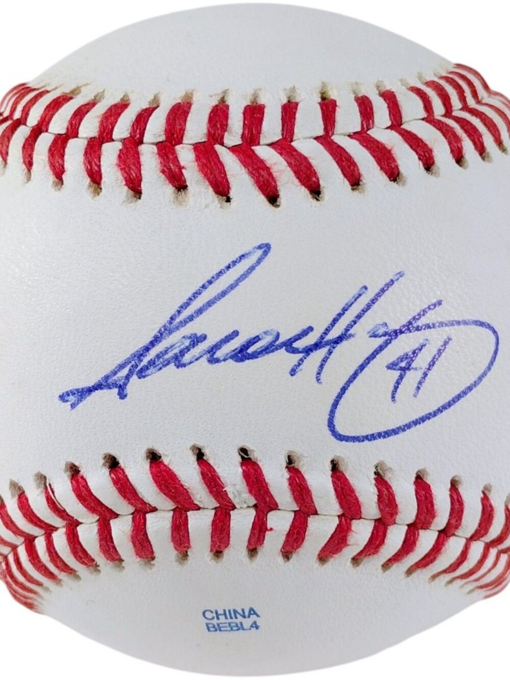 Aaron Harang Autographed Baseball Reds Braves Signed COA Auto